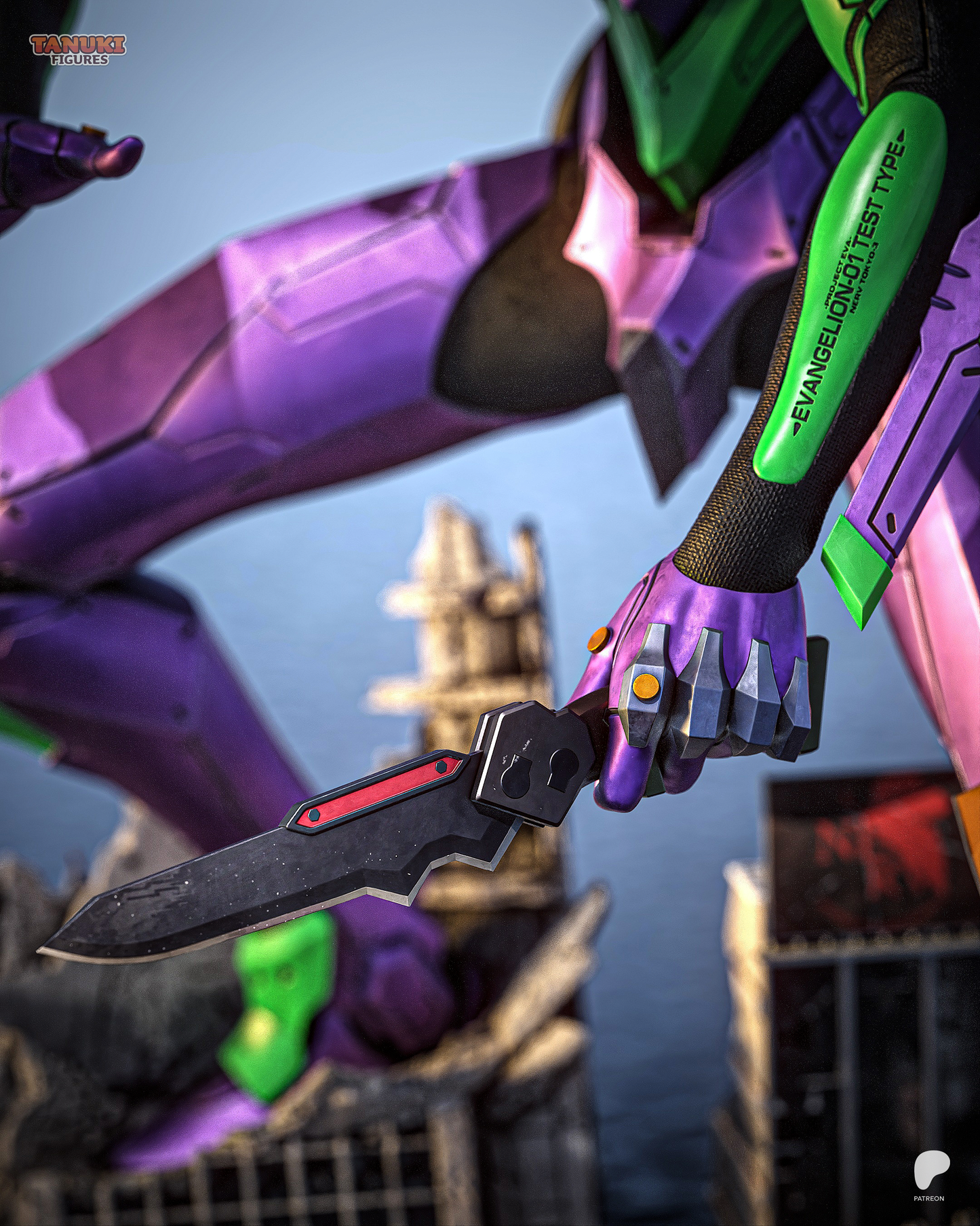 Eva 01 Statue 3D-Printed Kit