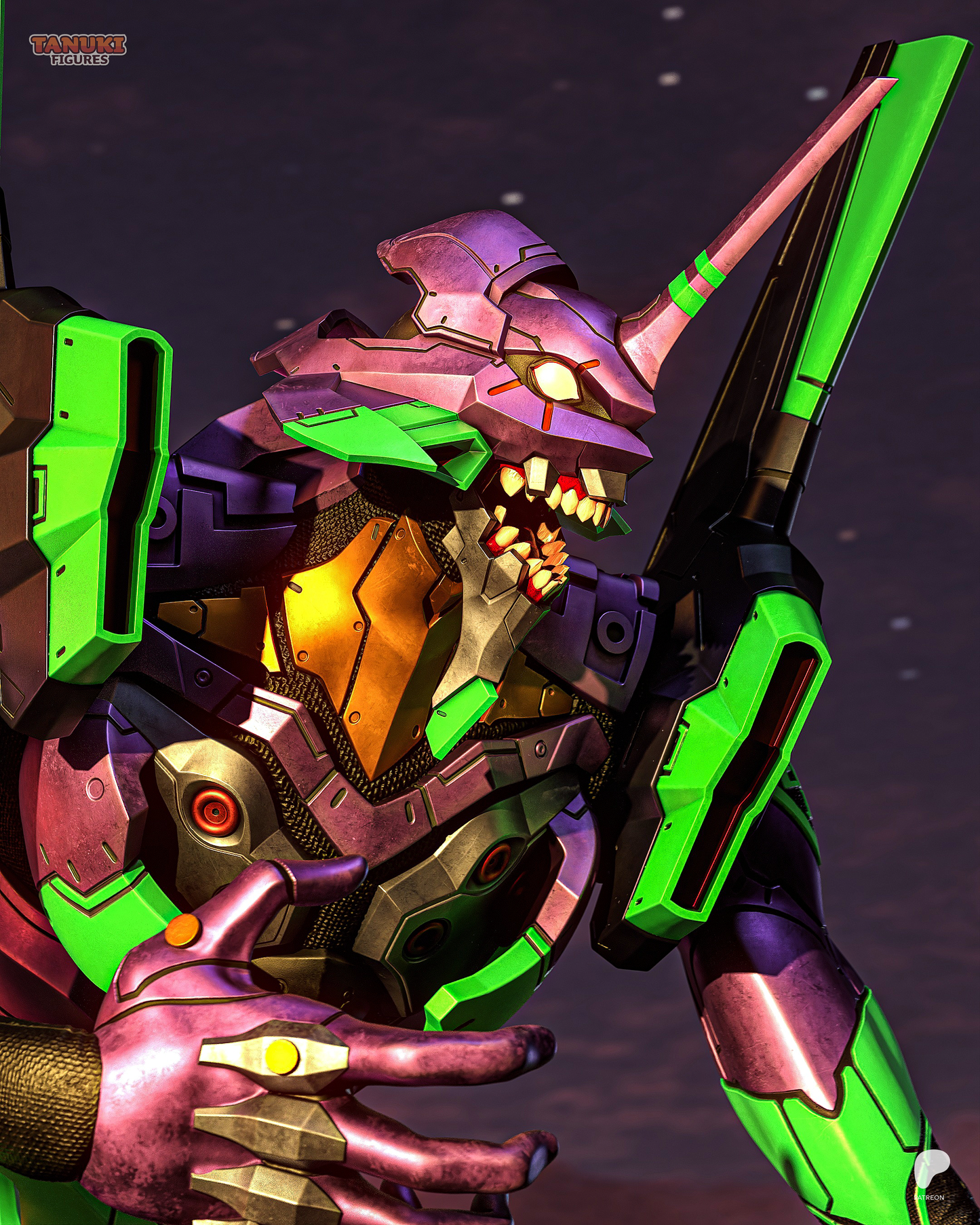 Eva 01 Statue 3D-Printed Kit