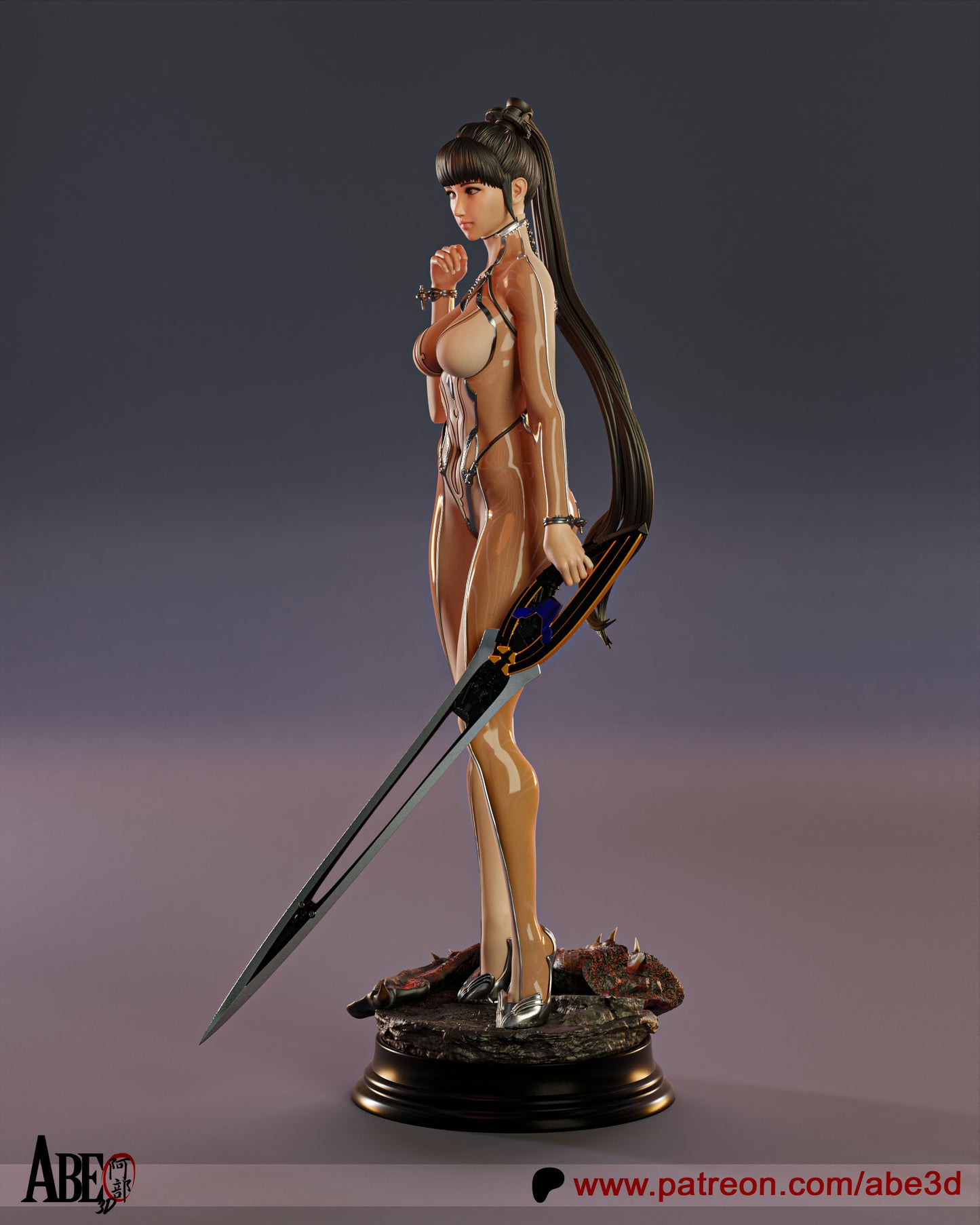 Eve Skin Suit Statue