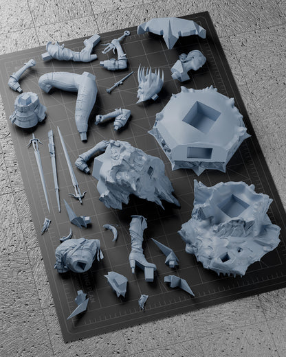 Ciri Statue 3D-Printed Kit