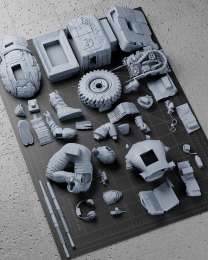 Donatello TMNT Statue 3D-Printed Kit