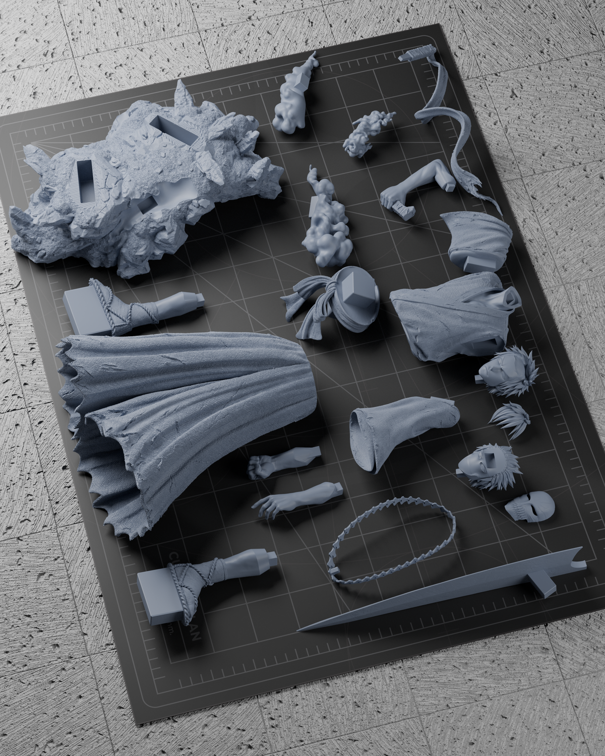 Ichigo Statue 3D-Printed Kit