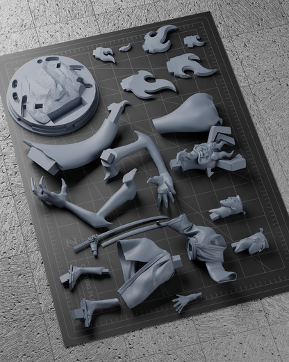 Samurai Jack Statue 3D-Printed Kit