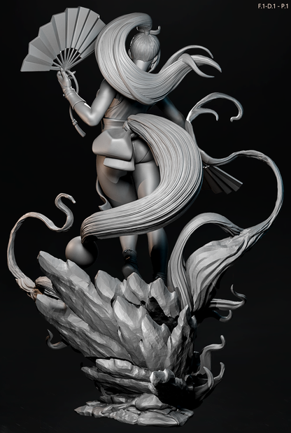 Mai Shiranui (Dress 1 Pose1) Statue 3D-Printed Kit