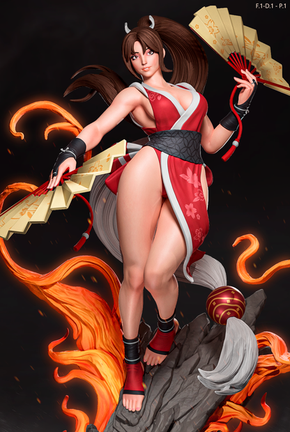 Mai Shiranui (Dress 1 Pose1) Statue 3D-Printed Kit