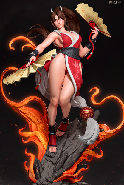 Mai Shiranui (Dress 1 Pose1) Statue 3D-Printed Kit