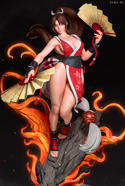Mai Shiranui (Dress 1 Pose1) Statue 3D-Printed Kit