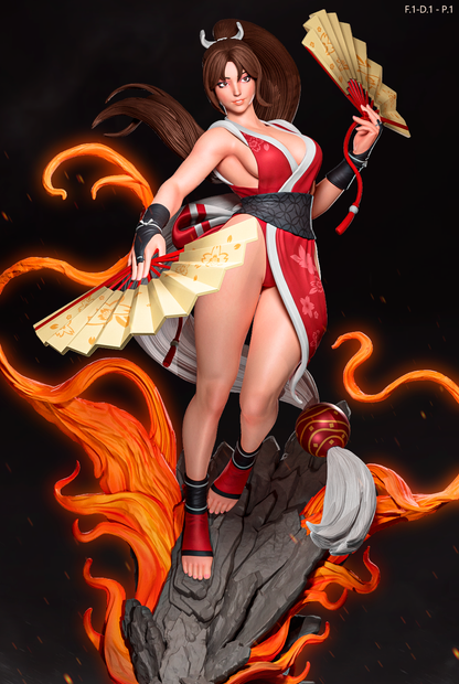 Mai Shiranui (Dress 1 Pose1) Statue 3D-Printed Kit