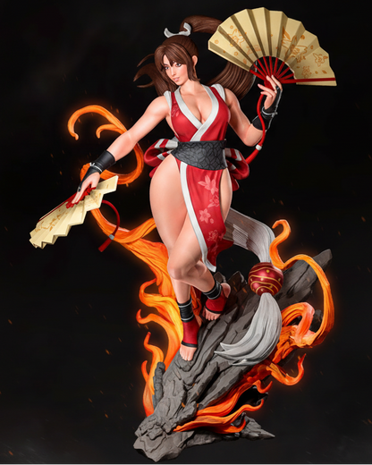Mai Shiranui (Dress 1 Pose1) Statue 3D-Printed Kit