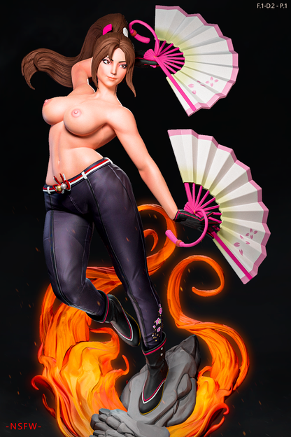 Mai Shiranui (Dress 2 Pose1) Statue 3D-Printed Kit