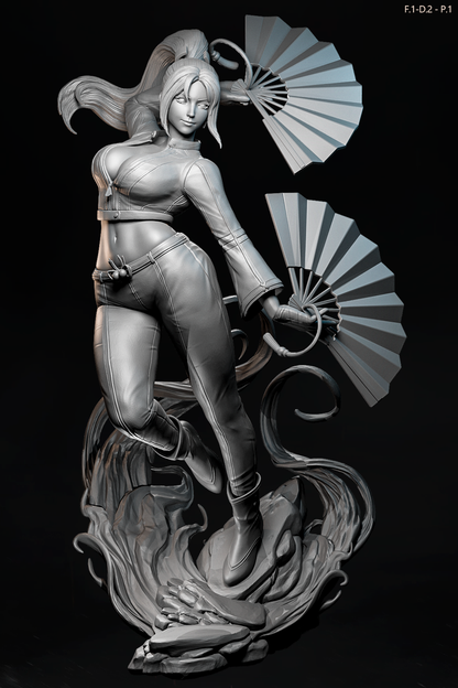 Mai Shiranui (Dress 2 Pose1) Statue 3D-Printed Kit