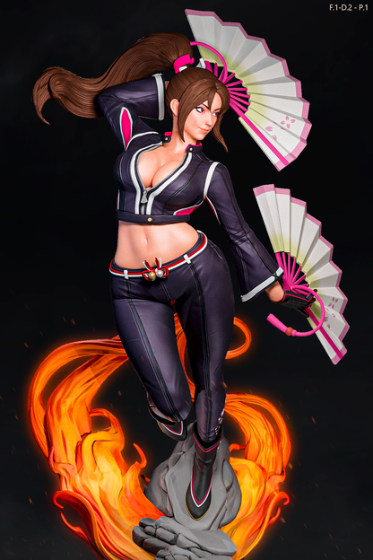 Mai Shiranui (Dress 2 Pose1) Statue 3D-Printed Kit