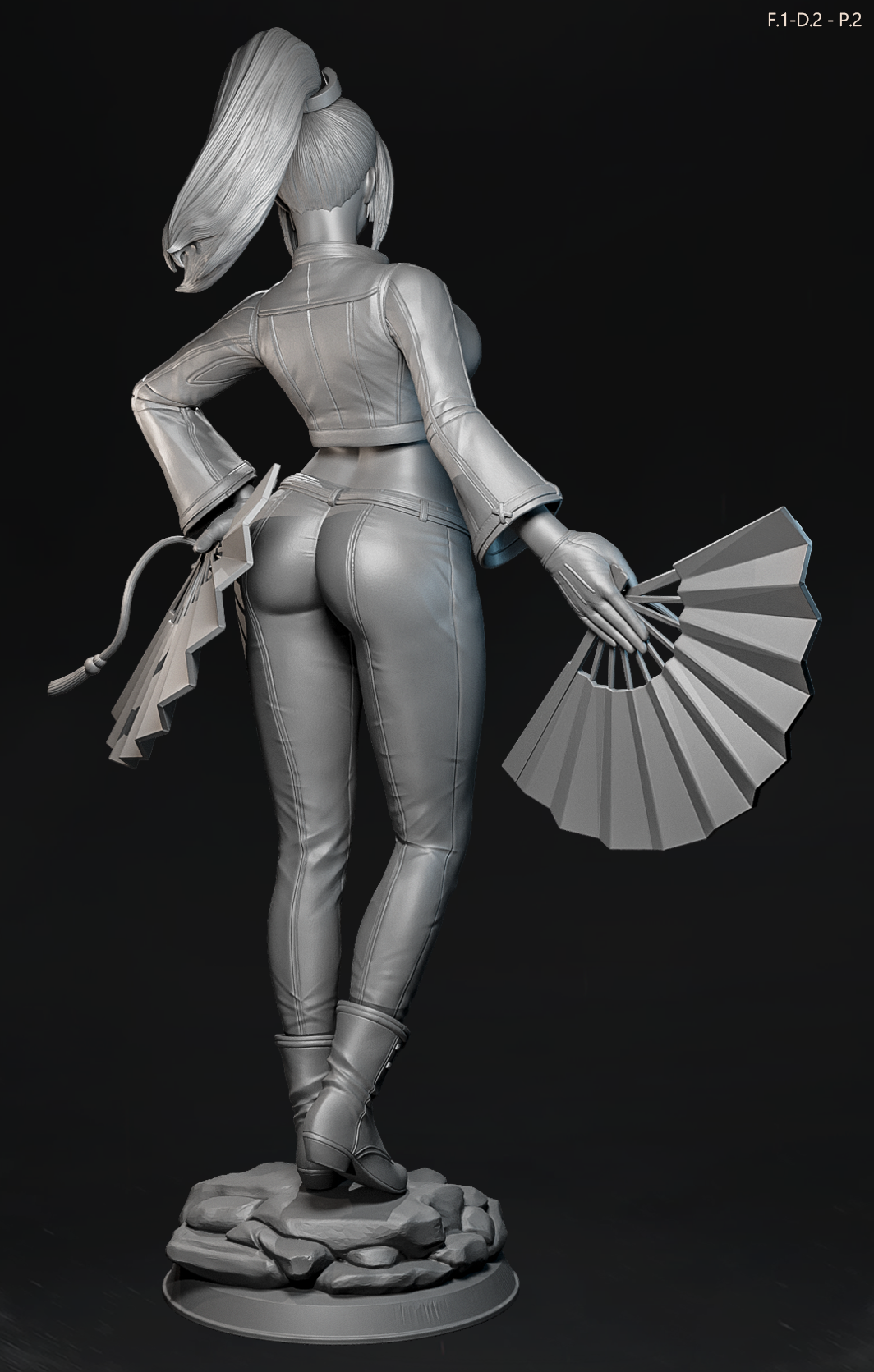 Mai Shiranui (Dress 2 Pose2) Statue 3D-Printed Kit