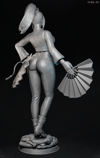 Mai Shiranui (Dress 2 Pose2) Statue 3D-Printed Kit