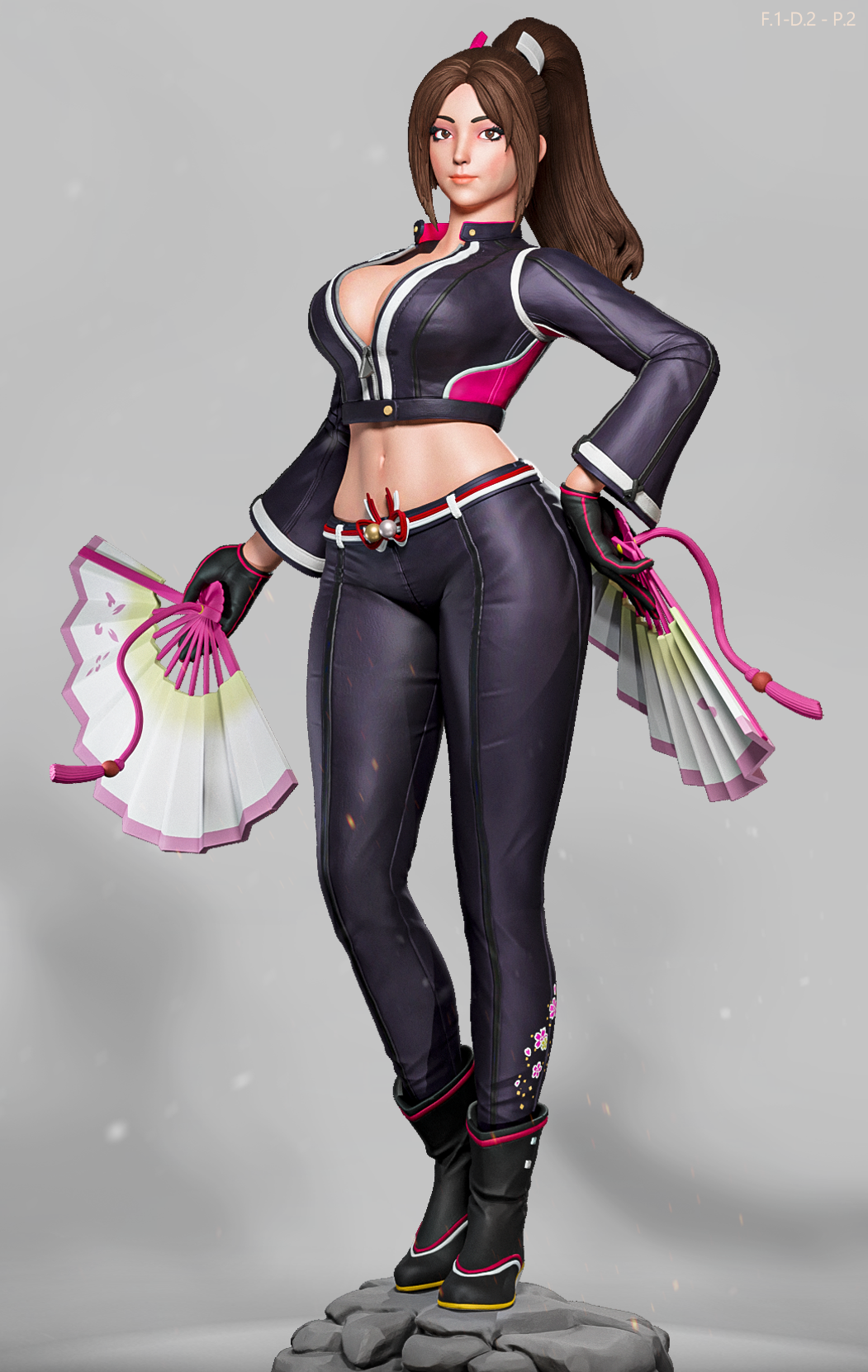 Mai Shiranui (Dress 2 Pose2) Statue 3D-Printed Kit