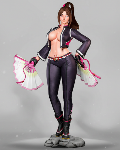 Mai Shiranui (Dress 2 Pose2) Statue 3D-Printed Kit