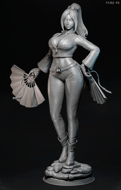 Mai Shiranui (Dress 2 Pose2) Statue 3D-Printed Kit