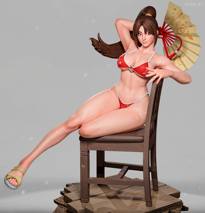 Mai Shiranui (Dress 3 Pose1) Statue 3D-Printed Kit