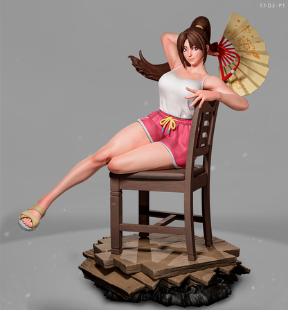 Mai Shiranui (Dress 3 Pose1) Statue 3D-Printed Kit