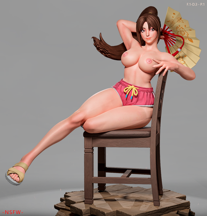 Mai Shiranui (Dress 3 Pose1) Statue 3D-Printed Kit