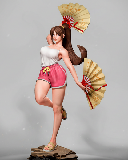Mai Shiranui (Dress 3 Pose 2) Statue 3D-Printed Kit