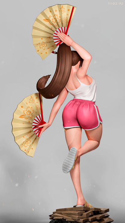 Mai Shiranui (Dress 3 Pose 2) Statue 3D-Printed Kit