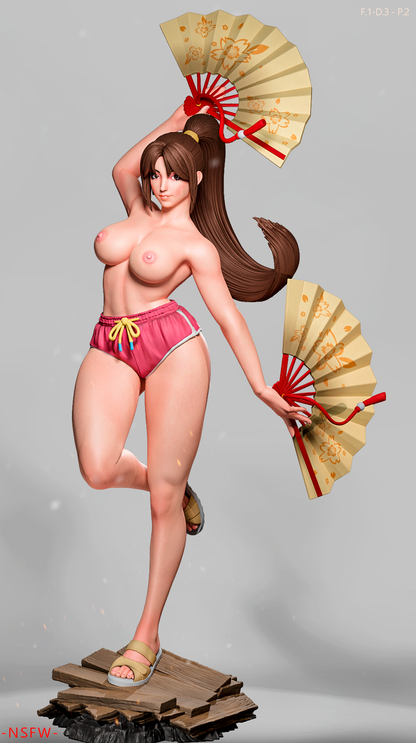 Mai Shiranui (Dress 3 Pose 2) Statue 3D-Printed Kit