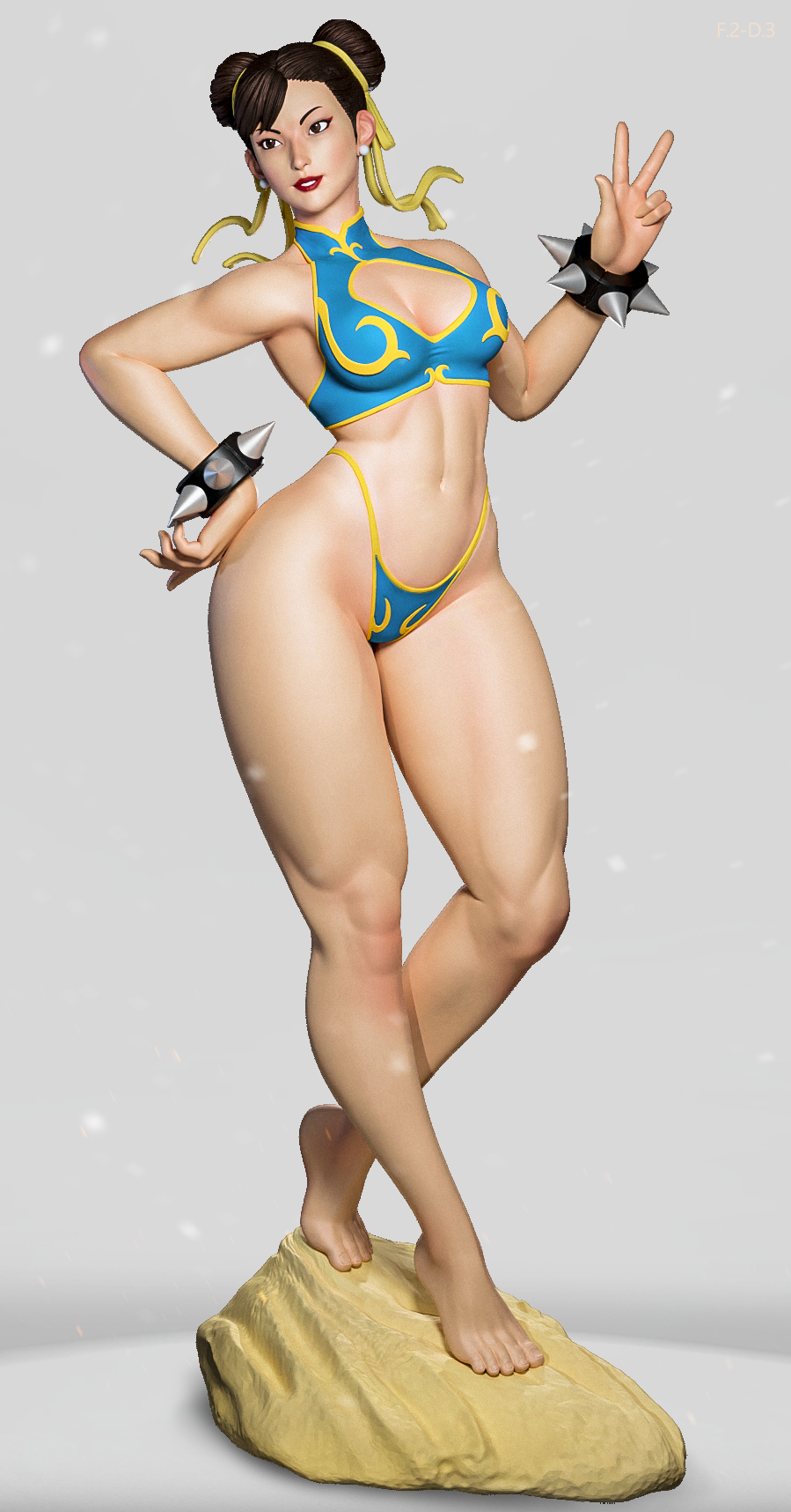 Chun-Li (Beach) Statue