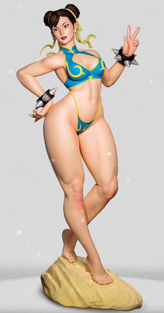 Chun-Li (Beach) Statue