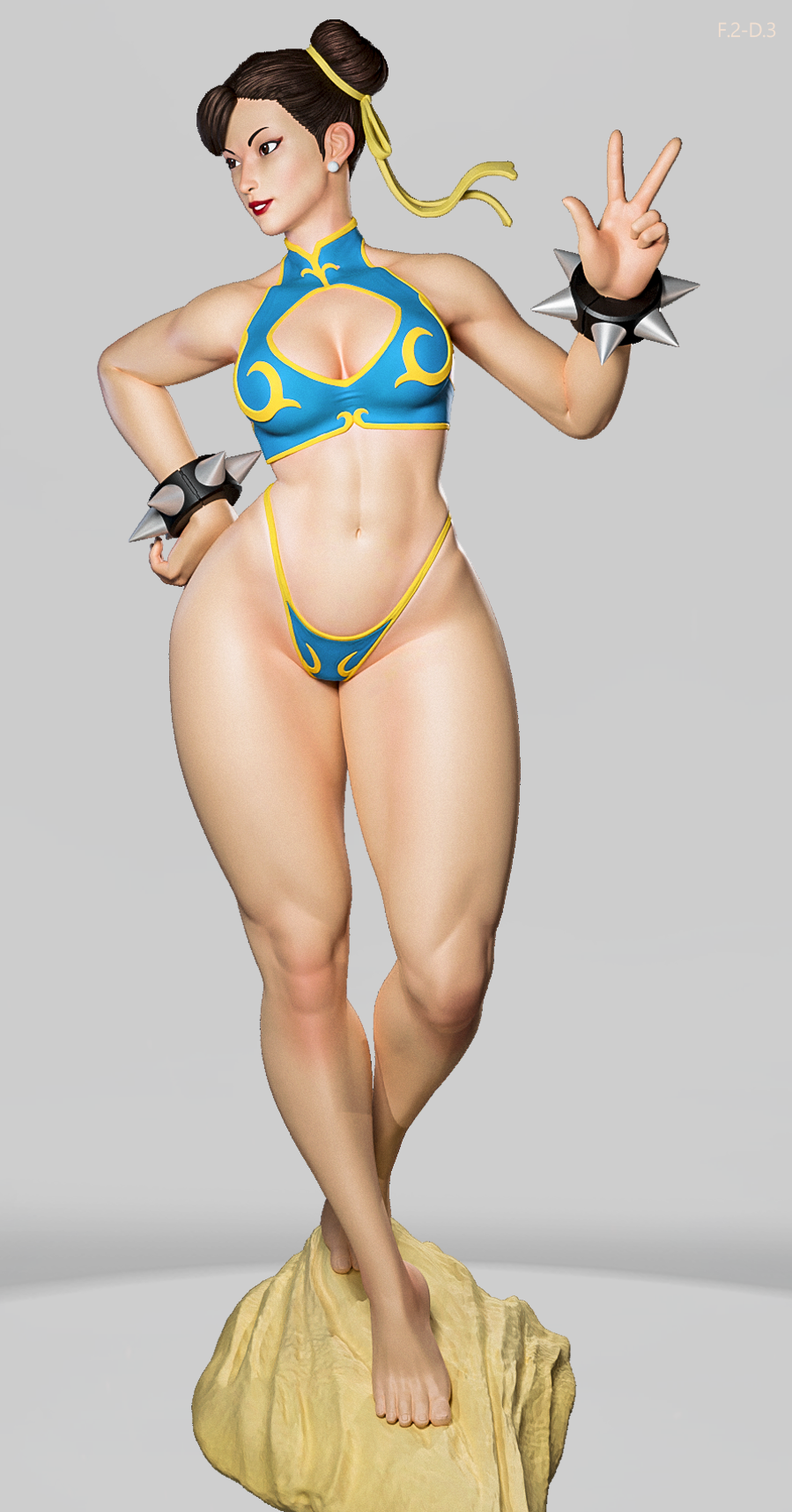 Chun-Li (Beach) Statue