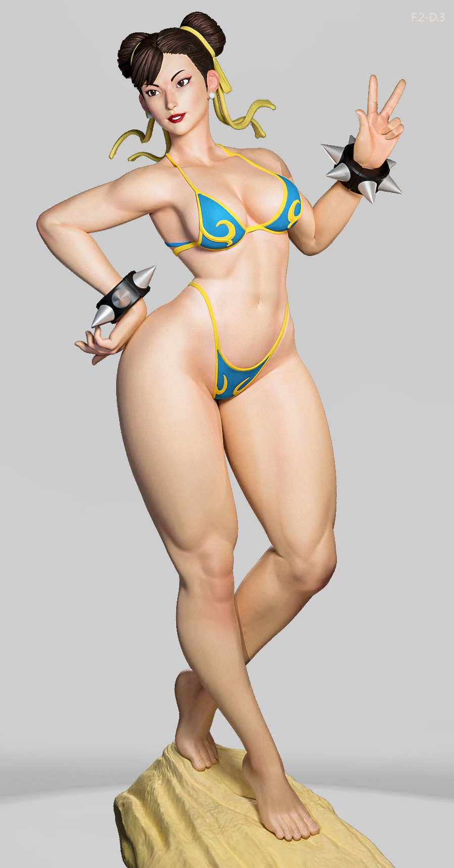 Chun-Li (Beach) Statue