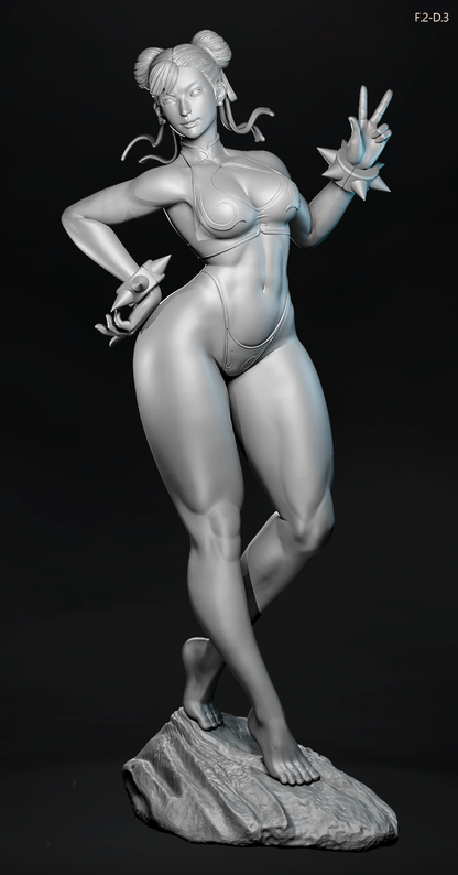 Chun-Li (Beach) Statue