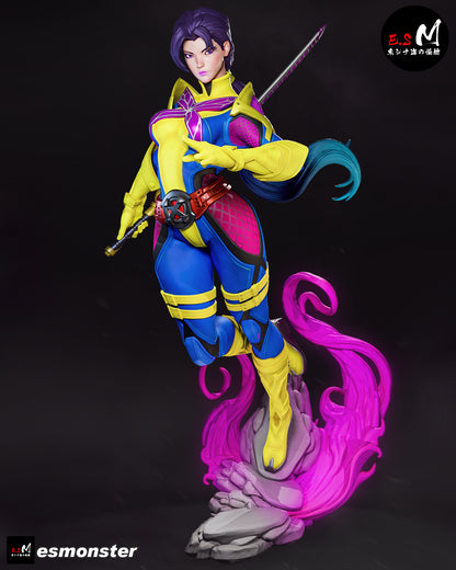 Psylocke (Pose 1) Statue 3D-Printed Kit