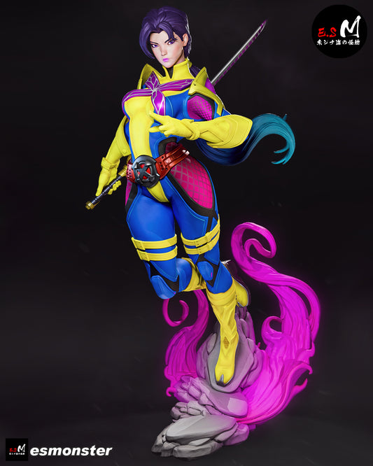 Psylocke (Pose 1) Statue 3D-Printed Kit
