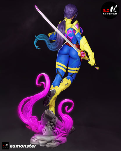 Psylocke (Pose 1) Statue 3D-Printed Kit