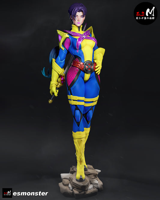 Psylocke (Pose 2) Statue 3D-Printed Kit
