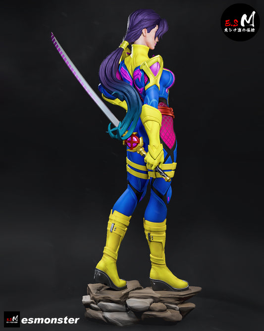 Psylocke (Pose 2) Statue 3D-Printed Kit