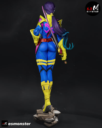 Psylocke (Pose 2) Statue 3D-Printed Kit