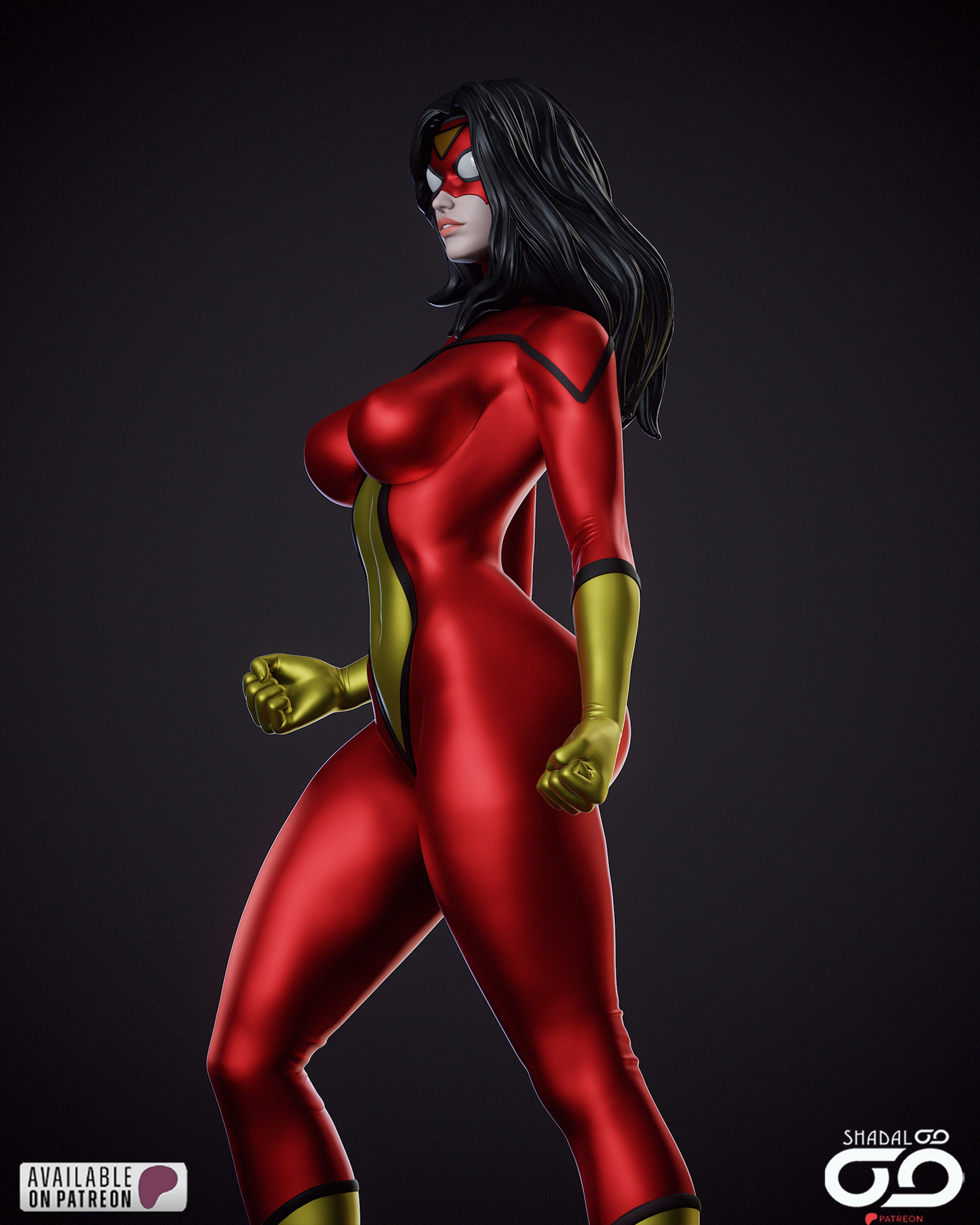 Spider-Woman Statue