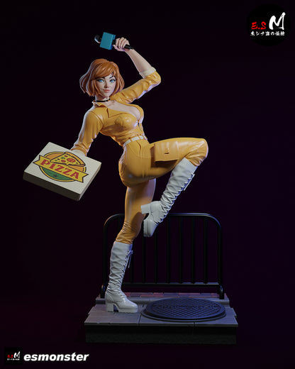 April O'Neil Statue 3D-Printed Kit