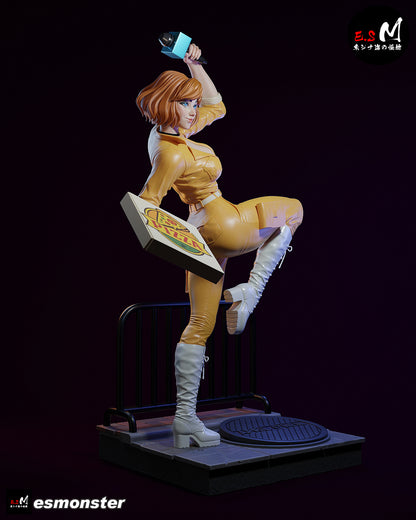 April O'Neil Statue 3D-Printed Kit