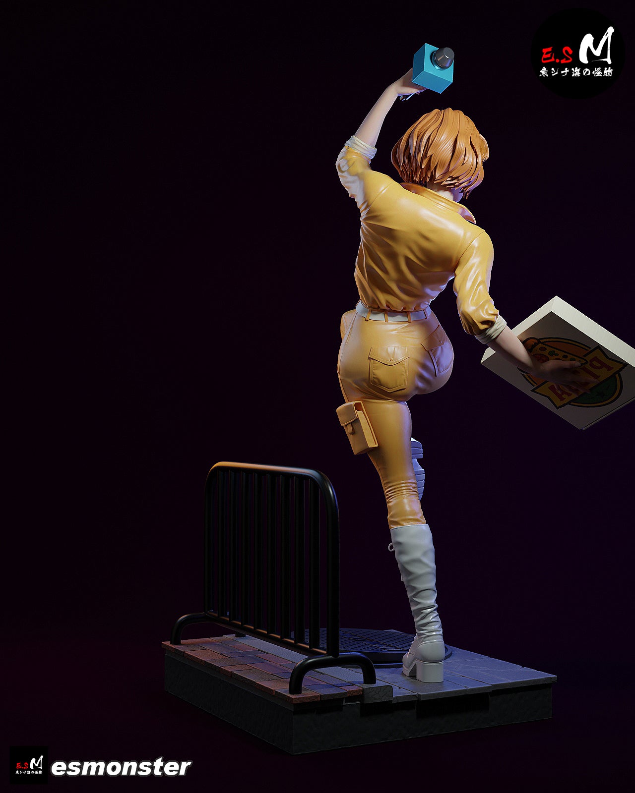 April O'Neil Statue 3D-Printed Kit