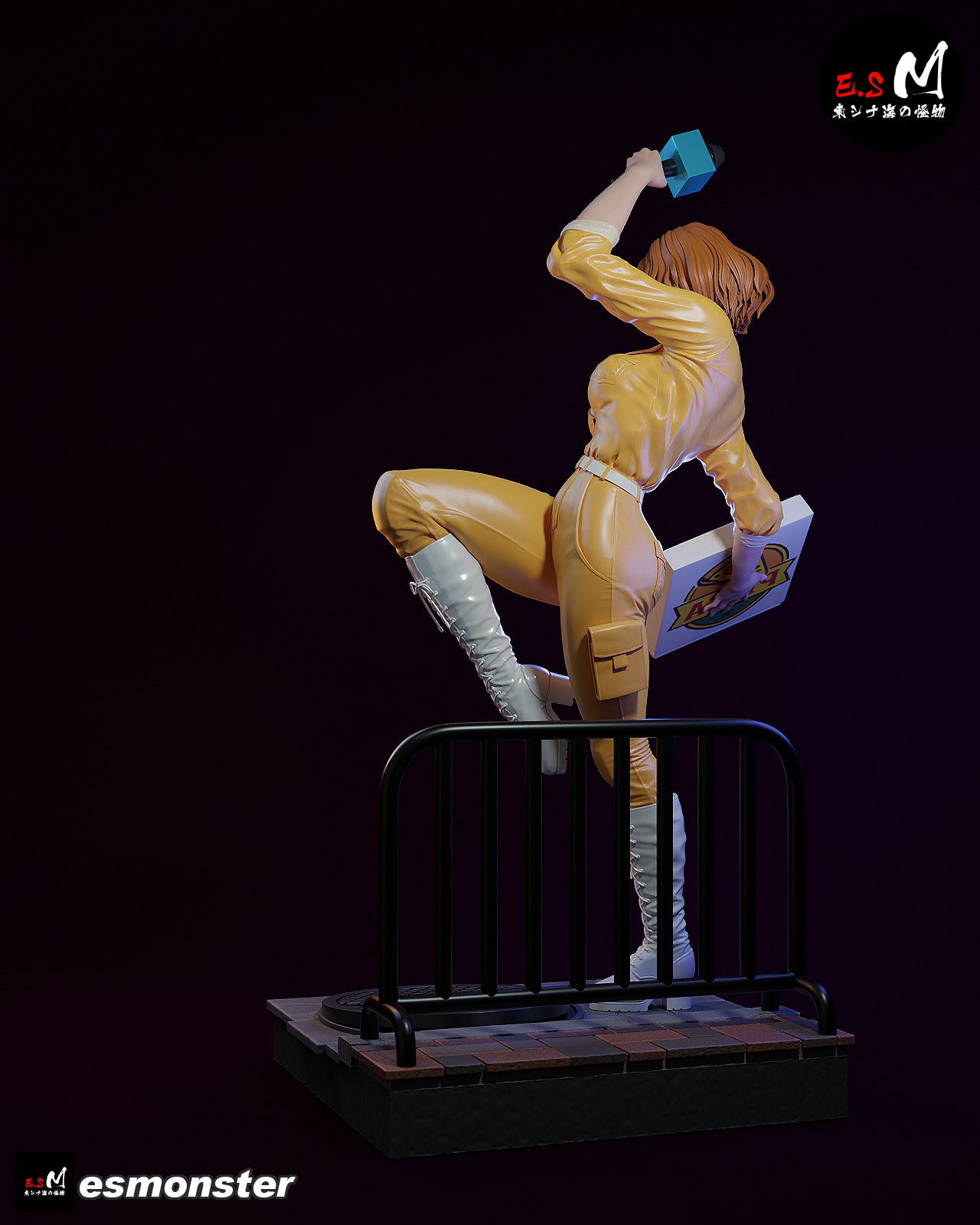 April O'Neil Statue 3D-Printed Kit