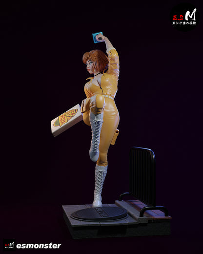 April O'Neil Statue 3D-Printed Kit