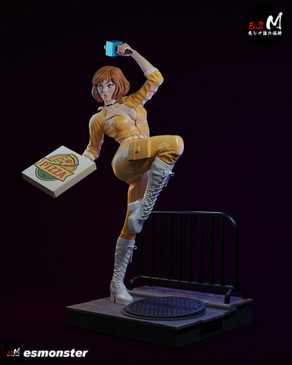 April O'Neil Statue 3D-Printed Kit
