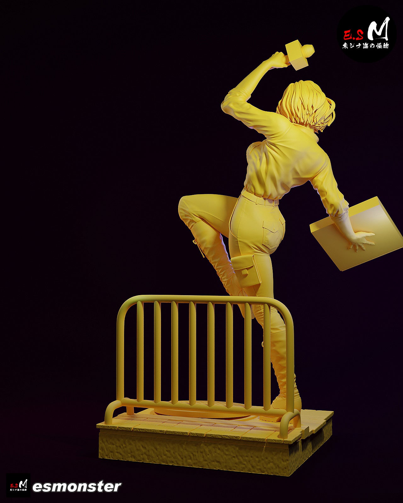 April O'Neil Statue 3D-Printed Kit