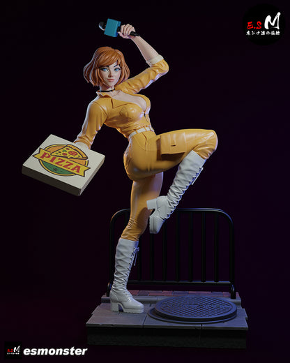 April O'Neil Statue 3D-Printed Kit