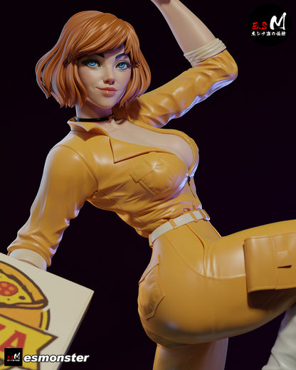 April O'Neil Statue 3D-Printed Kit