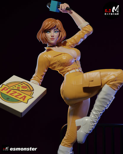 April O'Neil Statue 3D-Printed Kit
