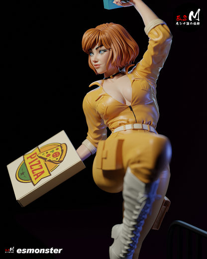 April O'Neil Statue 3D-Printed Kit